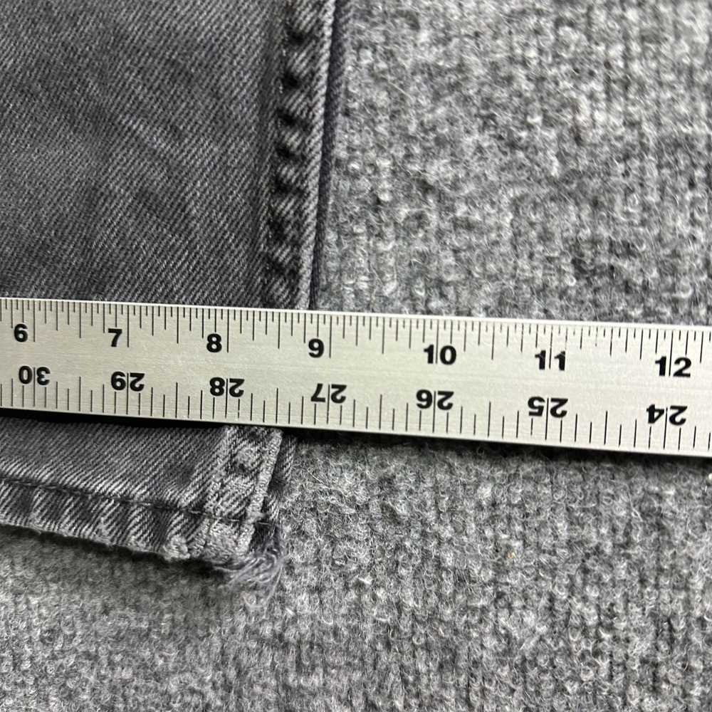 Levi's Jeans Mens Size 34x26 Black 505 Regular Fit Straight Leg Faded Denim - Picture 2 of 9